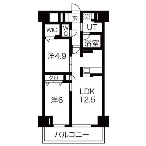 拡大写真:明石市樽屋町 2階203の間取り