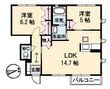 パールハイツ J棟の間取図