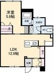 フレグランス島田 B棟の間取図