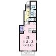 K’sスクエアー Bの間取図