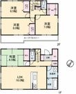 光市室積新開2丁目貸家の間取図