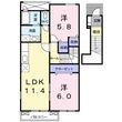 パストラーレⅡの間取図