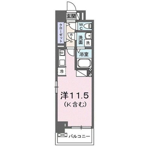 拡大写真:Boscato O. 2階206の間取り
