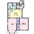 レークサイドBの間取図