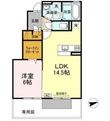 フェリス河内 B棟の間取図