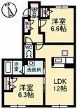 クオーレ光Ⅱの間取図