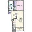 セリーンガーデン Ⅰの間取図