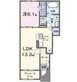 グラッシュフル Aの間取図