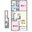 フォレストスクエアAの間取図