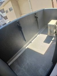 外からの目が気にならないバルコニーで洗濯物が干せます