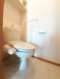 清潔感のあるトイレです
