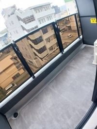 外からの目が気にならないバルコニーで洗濯物が干せます