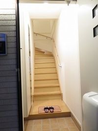 収納もある玄関です