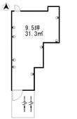 京都市右京区西院西三蔵町の間取図