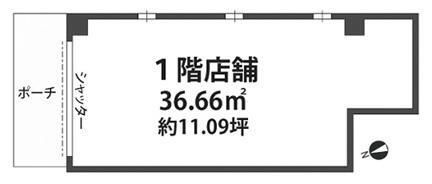拡大写真:尼崎市杭瀬南新町4丁目 1階101の間取り