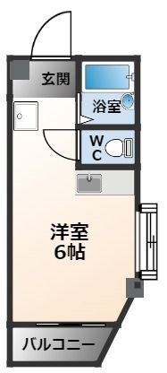 拡大写真:ボヌール里中 2階201の間取り