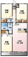 レジェンダリー甲子園浦風町の間取図