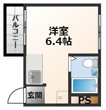 拡大写真:グレース 3階303の間取り