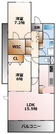 甲子園三番町ハイツの間取図