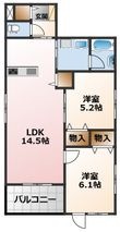 写真：西宮市学文殿町１丁目3階の間取図
