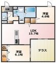 クラシスト甲子園一番町Ⅰの間取図