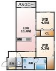 ヘーベルメゾン甲子園の間取図