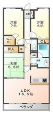 甲子園三番町ハイツの間取図
