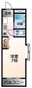 ハイツコンフォートの間取図