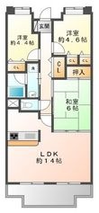 NTPRレジデンス甲子園四番町の間取図