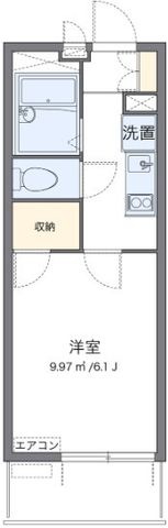 拡大写真:SHIBIRAKI 3階306の間取り