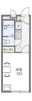 ウエスト本郷Ⅰの間取図