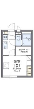 リバーサンライトⅡの間取図