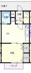 アンフォーラ広瀬Cの間取図