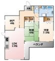 浜甲子園2丁目貸家の間取図