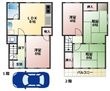甲子園九番町戸建の間取図