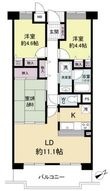 NTPRレジデンス甲子園四番町の間取図