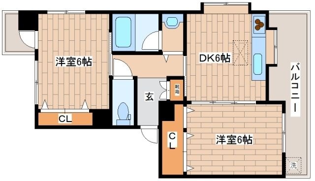 拡大写真:サンヴェール青谷 3階303の間取り