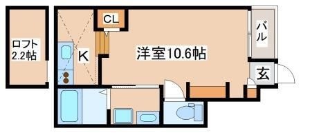 拡大写真:あんしん+前原町 1階101の間取り