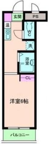 拡大写真:アンジュパンシオン 2階205の間取り