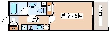 拡大写真:インベスト神戸エアフロント 4階406の間取り