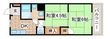 クイーンズハイツ名倉の間取図