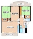 横尾2団地86号棟の間取図