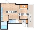 御船D-roomの間取図