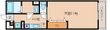 リブリスカイブルーサンの間取図