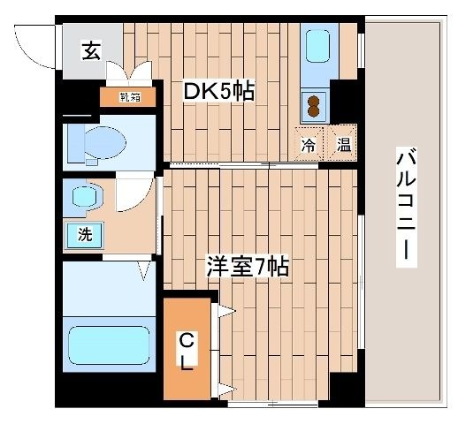 拡大写真：セレブコートⅡ 2階208の間取り