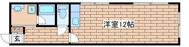 拡大写真:タカラ荘マンション 1階101の間取り