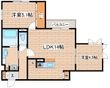 フェーブ六甲の間取図