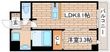 プレサンスブルーム新神戸の間取図