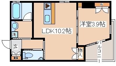 拡大写真:ステラルーチェ北野坂 6階603の間取り