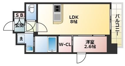 拡大写真:LiveCasa王子公園 5階501の間取り